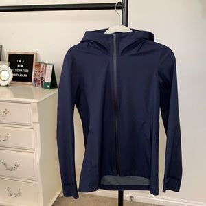 Navy Blue Sports Jacket / Water Resistant & Windproof Jacket